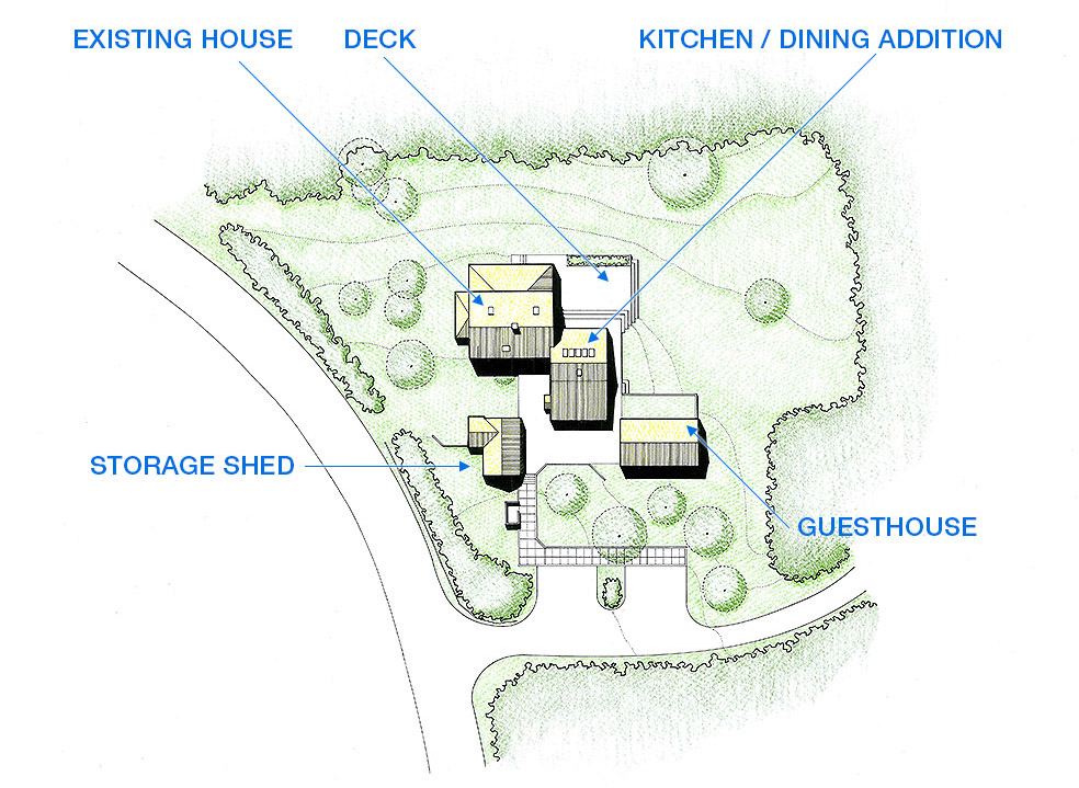 Todd-Taft House Site Plan by Kreuger Associates Architects, Cape Cod