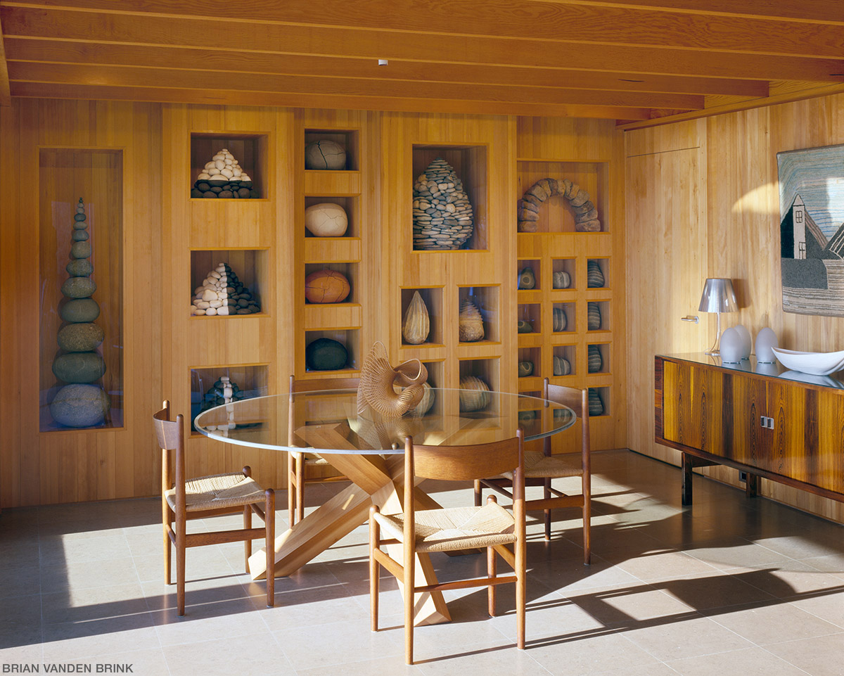 Installation by Andy Goldsworthy, Chilmark, Cape Cod, by Paul Krueger Architect