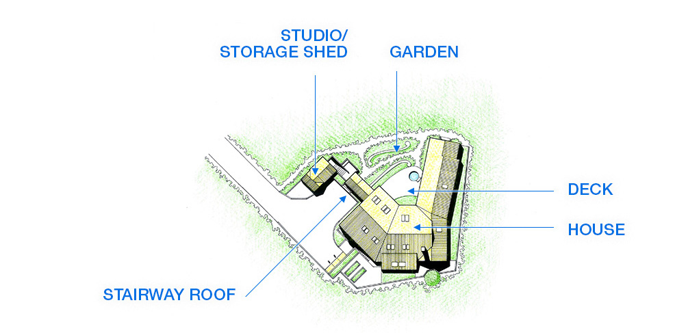 Carno House Site Plan by Kreuger Associates Architects, Cape Cod