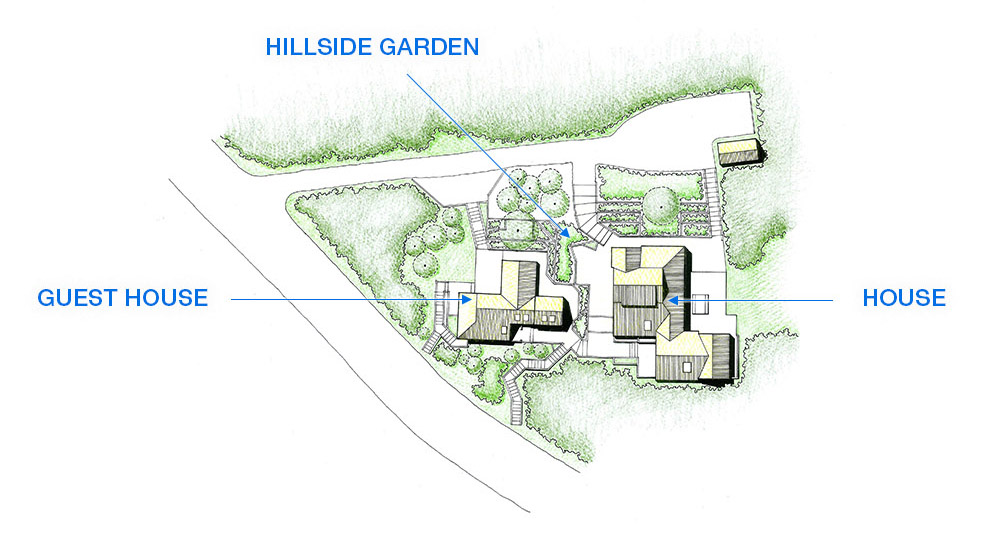 Striar House Site Plan by Krueger Associates Architects